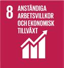 GLOBALA MÅLEN: GODA ARBETSVILLKOR ITAB kan bidra till mål 8 som rör anständiga arbetsvillkor och ekonomisk tillväxt.