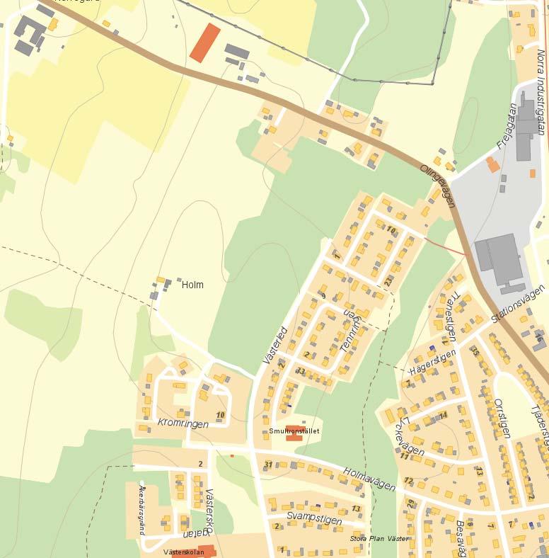 Inledning Detaljplanens sy e och bakgrund Syftet med detaljplanen är att möjliggöra större och attraktivare tomter i ett naturnära läge i Knislinge.