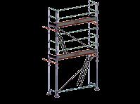 R200 Fasadställning i aluminium Säkert Lätt Snabbt Ekonomiskt Aluminium/Plywood plattformar, längd 3 m, väger bara 22 kg.