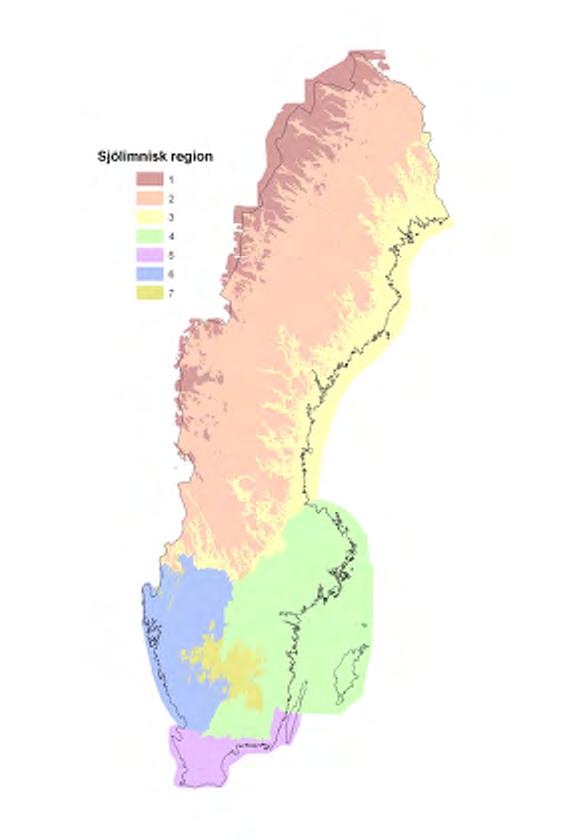 Den ojämna fördelningen över landet gör det önskvärt med indelning i regioner för att kunna formulera olika delmål för regioner med olika grad av försurningspåverkan.