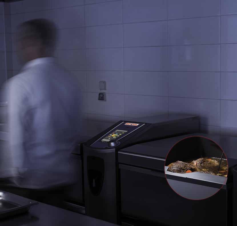 Det inbyggda intelligenta matlagningssystemet VarioCooking Control reglerar temperaturen