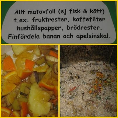 Märkning av komposthink,