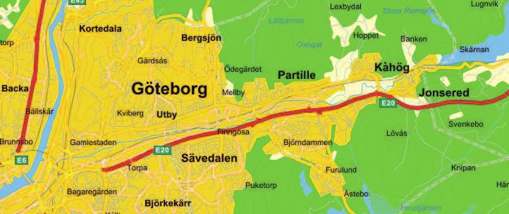 2. Befintliga förhållanden 2.1 Områdesbeskrivning Det aktuella området ligger i stadsdelen Utby cirka åtta kilometer nordöst om Göteborgs centrum (bild 1).