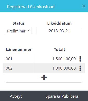 För att spara uppgifterna så klickar du på knappen Spara. 6.