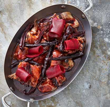 GLASERING TILL BRÄSS Prova att använda Sauce Espagnole tillsammans med portvin, rött vin och timjan för glasering av bräss.
