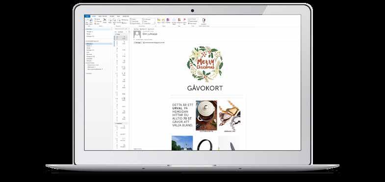 DIGITALT GÅVOKORT Om ni har mottagare på flera olika ställen i Sverige eller Europa erbjuder vi möjligheten att maila ut ert gåvokort.