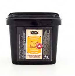 Kycklingkött, tärnat 6 kg 300 g Morötter, grovskurna, små Gul lök, finhackad Vitlöksklyfta, finhackad 20 st Rosmarin, färsk, finhackad 3 kvistar Bong Hönsbuljong, pasta 1 ½ dl 5