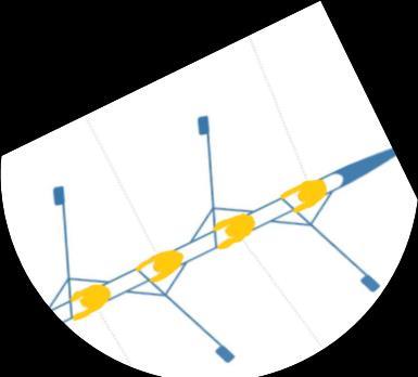 Han plockade ut dem som han tyckte hade potential och blev frågade om vi ville komma till klubben och testa ro, sedan dess är jag fast i rodd.