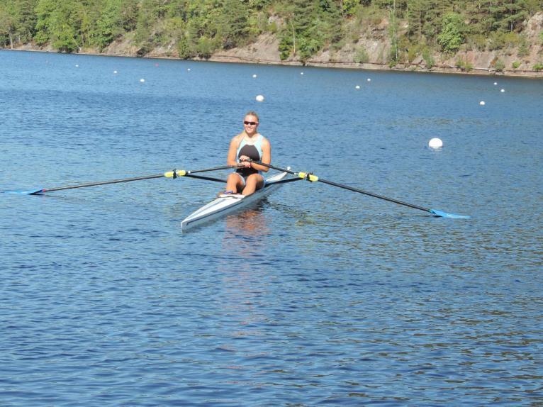 Elin Lindroth, Sollerö IF JW1x Singelsculler 29 båtar 5 Försökslopp/Heats onsdag, 8 augusti 2018 2
