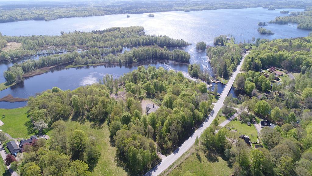 Flygbild tagen mot sydöst och Osbysjön