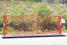 ROBUST Mobil Robust slaggrind är avsedd för att stänga av infarter med bredd upp till 12 meter.