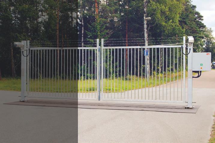Mobila Grindar Huvudfördelar: 2st Motorspel 2st Armsystem 2st Konsoller 2st Klämskydd 2st Nödstopp 2st Varselskyltar