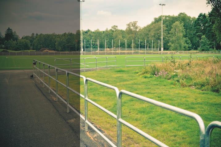 BÅGRÄCKE Bågräcke passar alla offentliga miljöer.