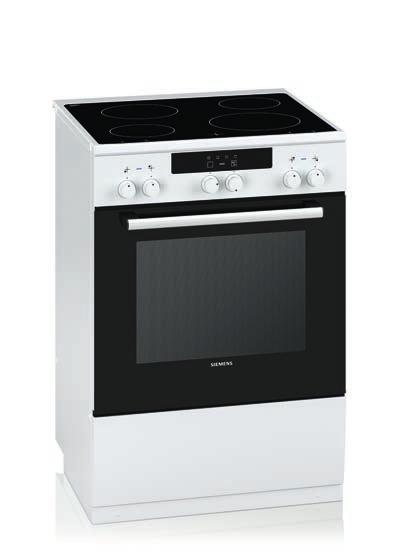 Konventionell ugn. 4 ugnsfunktioner: över-/ undervärme, separat undervärme, stor variogrill, liten variogrill. Löstagbara ugnsstegar. Ugnsbelysning: 1 st (40 W) placering upptill. Cylindervred.