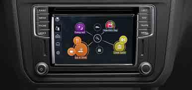 Vid användning av den mobila onlinetjänsten Car-Net Guide & Inform så är det alltid möjligt att få uppdateringar via internet. 5) S MS 7 Mobil onlinetjänst Car-Net Guide & Inform.