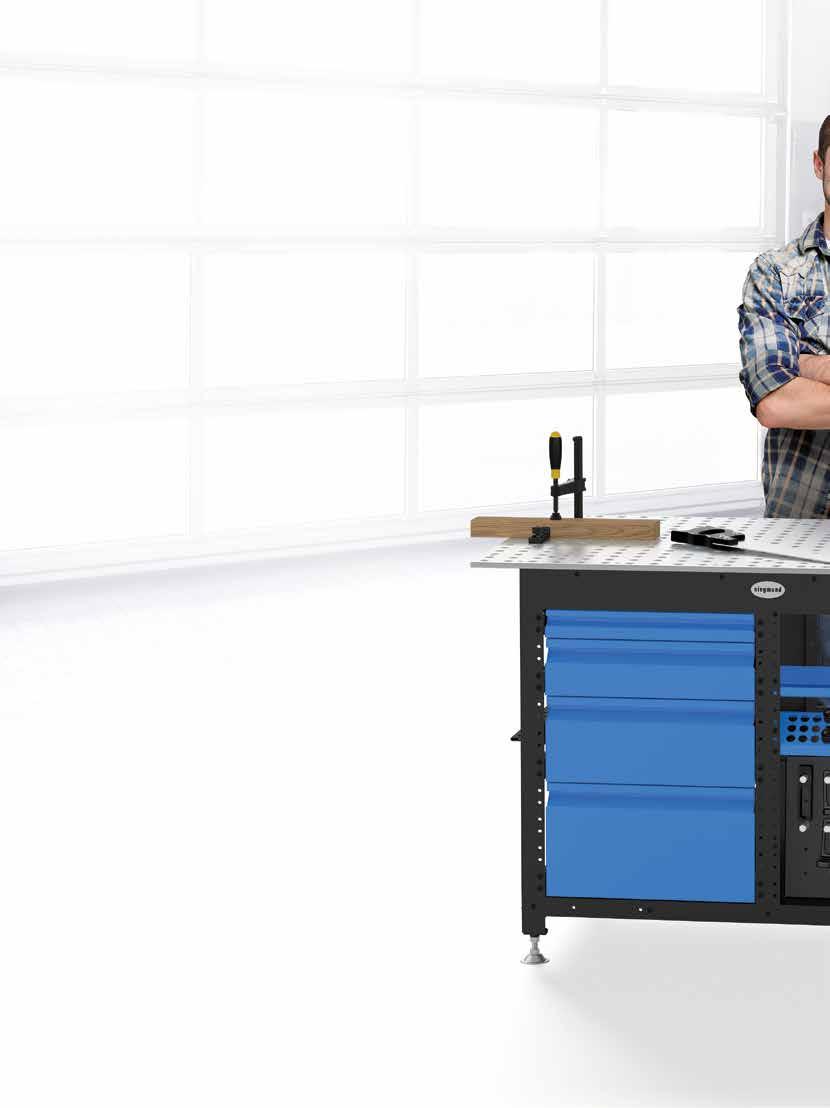 SIEGMUND WORKSTATION ALLSIDIG ARBETSSTATION EN BORDSPLATTA MED EXTRAORDINÄR HÖG BASHÅRDHET Material bordsplatta