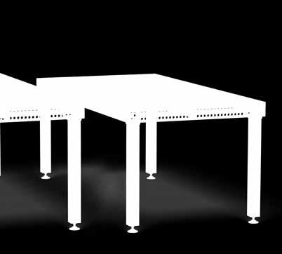 7 1500 x 1000 x 100 mm Härdat verktygsstål speciell legering Siegmund X8.7, inklusive plasmanitrering och BAR-beläggning Borrhålen på ytan är 50x50 mm rutmönster SVETSBORD INKL. TILLBEHÖR: 34.