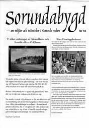 Sorundabygd nr 18, februari 2002 Vi söker gåramålare Undret i