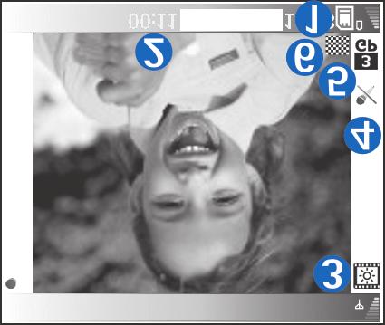 4 Välj Stopp eller tryck på inspelningsknappen när du vill stoppa inspelningen. Videoklippet sparas automatiskt i mappen Foto & video i Galleri. Se "Galleri", sid. 55.