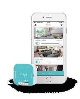 PLEJD En trådlöst teknik som ger användaren fördelarna med smart belysning som scenariostyrning, app till egen smartphone och schemaläggning för