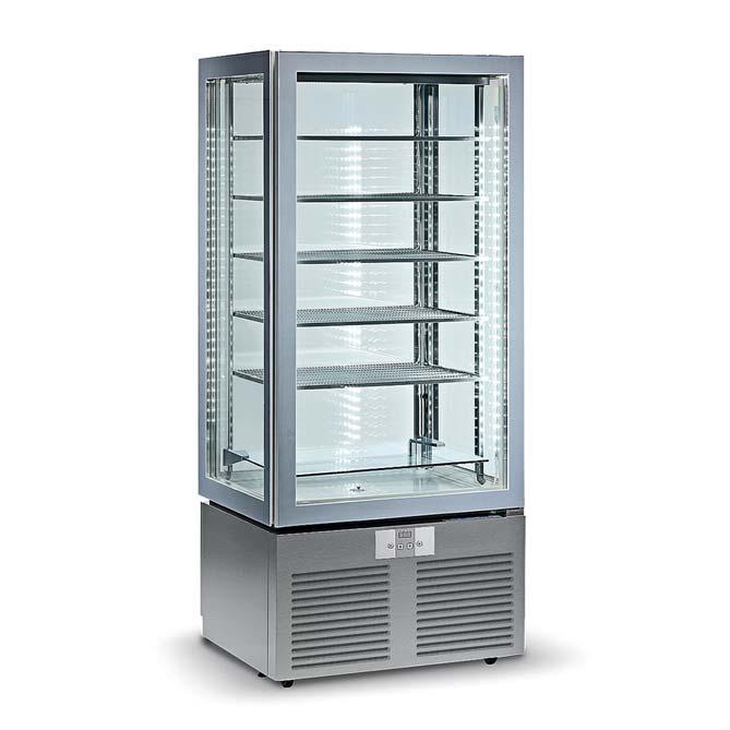 Tårtmonter Shiny - Shiny RF VT, Shiny K RF VT Tårtmonter Shiny för tårtor, bakverk och glassprodukter. Kyldisplay med härdat glas och LED belysning. Glasdörr med dolt handtag.