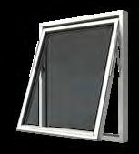 Som standard linjerar dörrarna med ett öppningsbart vridfönster, men de går också att linjera med ett fast fönster mot ett pristillägg. Se tillägg på sid 39.
