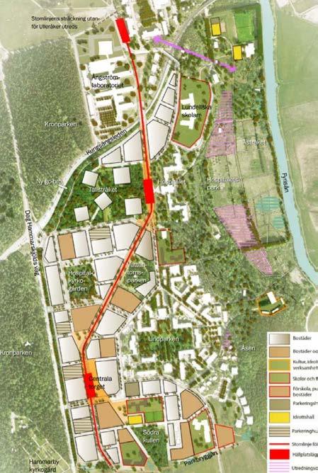 Beskrivning av Ulleråker Ulleråker ligger i södra delen av Uppsala, mellan universitetsområdena Polacksbacken (Uppsala universitet) i norr och Ultuna (SLU) i söder.
