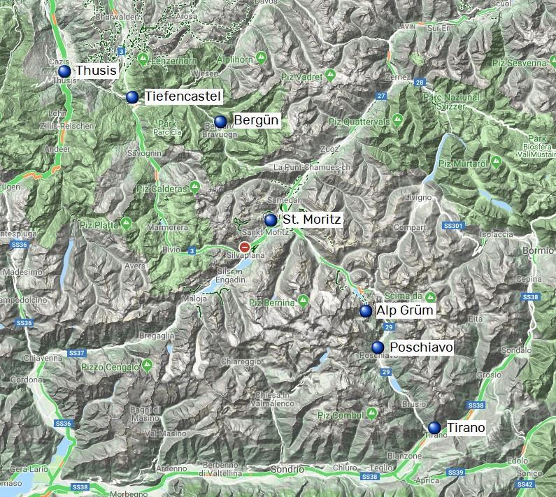 Via Albula & Bernina, 7 nätter 8(9) Via Albula & Bernina Via Albula följer den Rätiska järnvägen på så nära håll som det är möjligt.