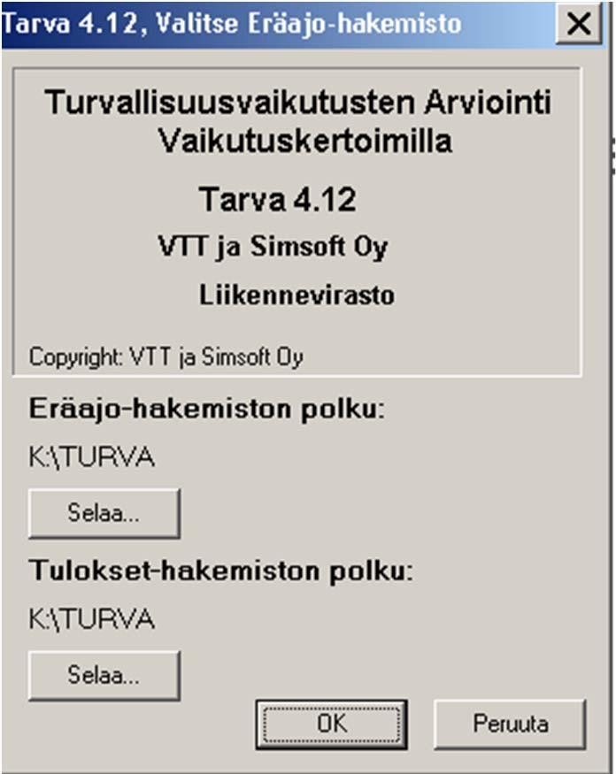 TARVA - Tarva-programmet från 1994 utvecklades av VTT, TARVA uppdateras årligen - TARVA-programmet beräknar olika trafiksäkerhetsåtgärders påverkningar (hur mycket mindre