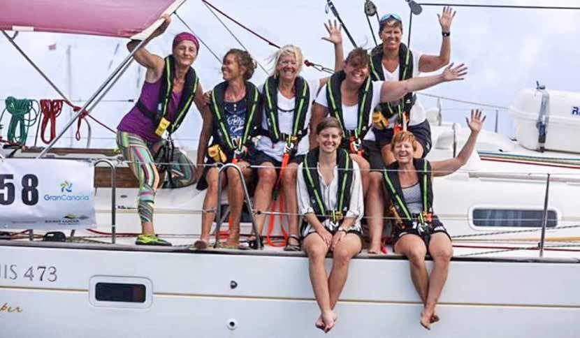 SOLISTERNA Besök på Solistträff i februari Båten, en Oceanis Beneteau 47, hade en besättning på 7 personer inklusive kapten och tillika båtägare Linda Lindenau. En helt kvinnlig besättning.
