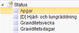 R8.1.1_09 Sidan 17 Nya kontroller har lagts in vid skapande av Partus och Partogram - Pågående graviditet måste finnas - Kan endast skapas på kontakttypen Vårdtillfälle - Varning visas om en