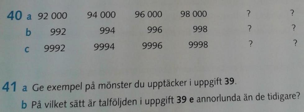 nytt sammanhang. Den här typen av uppgift förekommer också i Prima 4 och i Prima 6 (se figur 23 och 24). Figur 23. Ett exempel på att kunna generalisera.