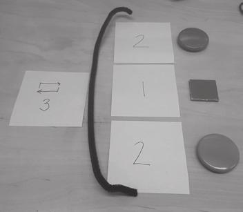 PRIMA MATEMATIK B finns angivna i uppgifterna. Eleverna skriver sedan in de talföljder som uppstår.