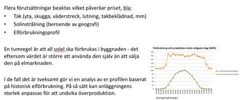 DIMENSIONERING AV EN SOLELSANLÄGGNING TOTAL INSTALLERAD SOLCELLSKAPACITET Källa:: BIXIA Källa: Johan Lindhal, Uppsala