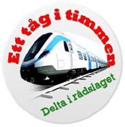 Välkommen till rådslaget Ett tåg i timmen Ett tåg i timmen. Så kan man sammanfatta inriktningen på förslagen i den här skriften.