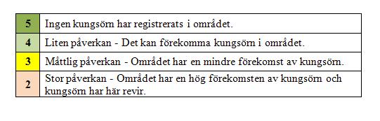 Kunsörn Kunsörnförekomst har bedömts som särskilt vikti att hantera i lämplihetsbedömninen med anlednin av den höa förekomsten av kunsörn i vissa
