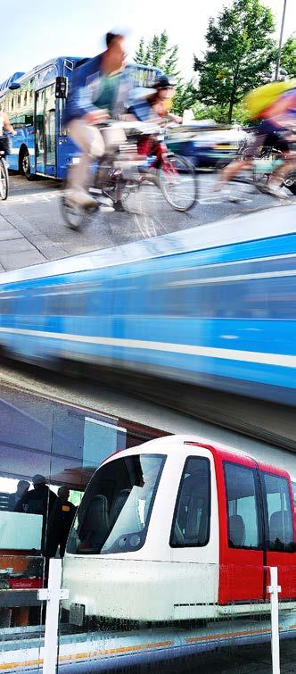 Det skulle minska bullret och avstånden inom Täby så att fler kan välja att gå och cykla. Kollektivtrafik i hela kommunen Vi vill bygga ut kollektivtrafiken i hela kommunen.