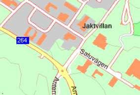 Planområde Antagen plats för olycka på Kundvägen Antagen plats för olycka på Arningevägen Figur B.1. Antagna platser för olycka på Arningevägen och Kundvägen.