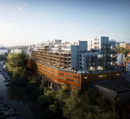Total BOA uppgår till 12 871 m² och bostäderna består av ett till fem rum och kök. BOA varierar mellan 33 141 m², varav merparten har en bostadsyta om 33 65 m².