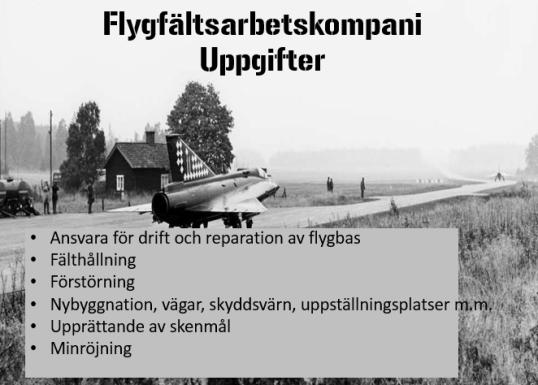 Ny# Flygfältsingenjör Flygvapnet 13 st befattningar (tidvis