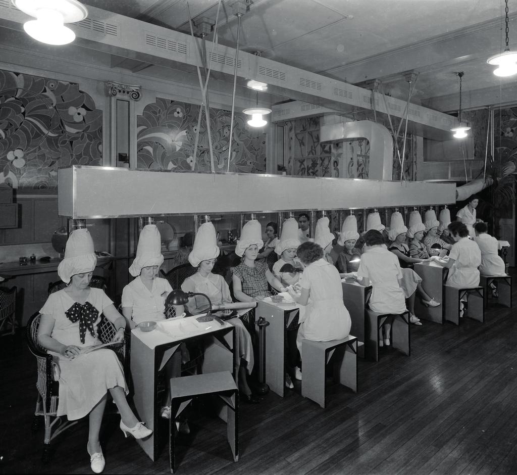 Skönhetssalong i Miami, Florida, 1939.