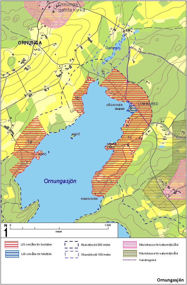 Ändringar Ornungasjön Område 1a har utgått.
