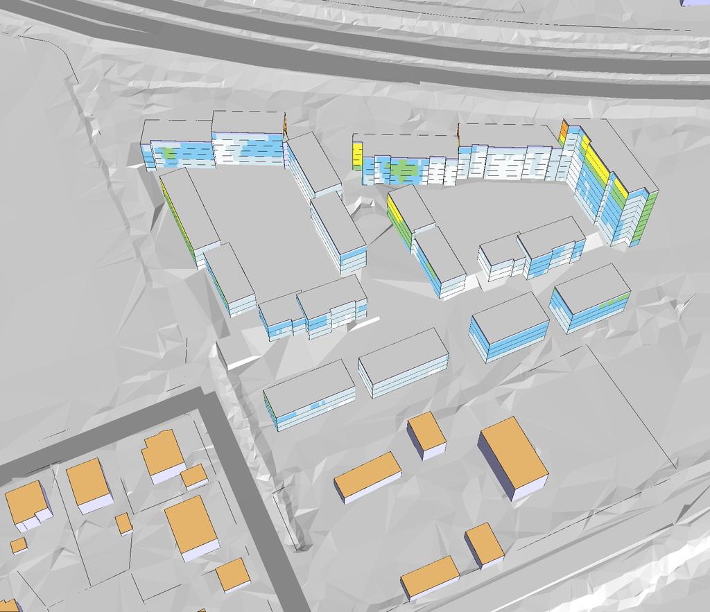 BULLERKARTA Vägtrafikbullerspridning Karlstadhus AB Sandbäcken Beräkning för år 2040 baserad på nedanstående trafikuppgifter: E18: ÅDT 39094 med 12% tung trafik hastighet 91 km/h Sandbäcksgatan: ÅDT