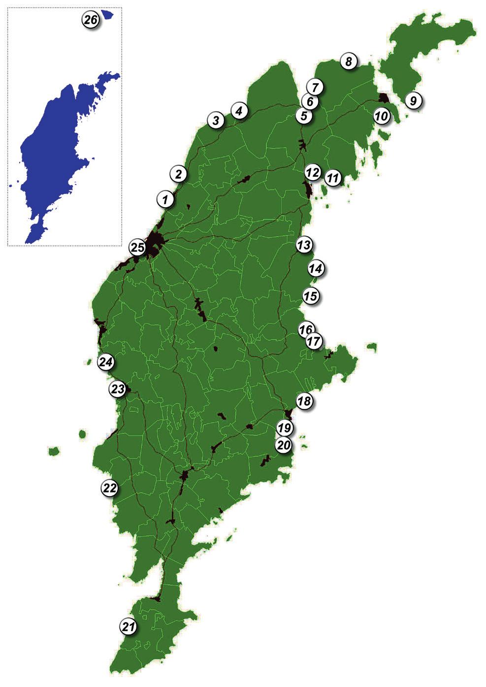 Fredningsområden på Gotland Fredningsområden med fiskeförbud 1 oktober - 31 december. Senast uppdaterad oktober 2015. 1. Kohlenskvarnån/Själsöån 2. Lummelundaån 3. Lickershamnsån 4. Ihreån 5.