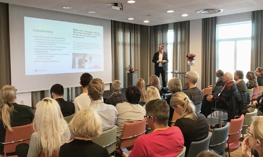 KOMPETENSFÖRSÖRJNING Kompetensforum om digitalisering femårsjubileum bjöd på nya grepp Den 26 oktober bjöd kompetensberedningen in till Kompetensforum för femte året i rad.