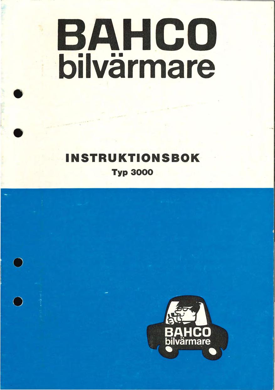 BAHCO bilvärmare