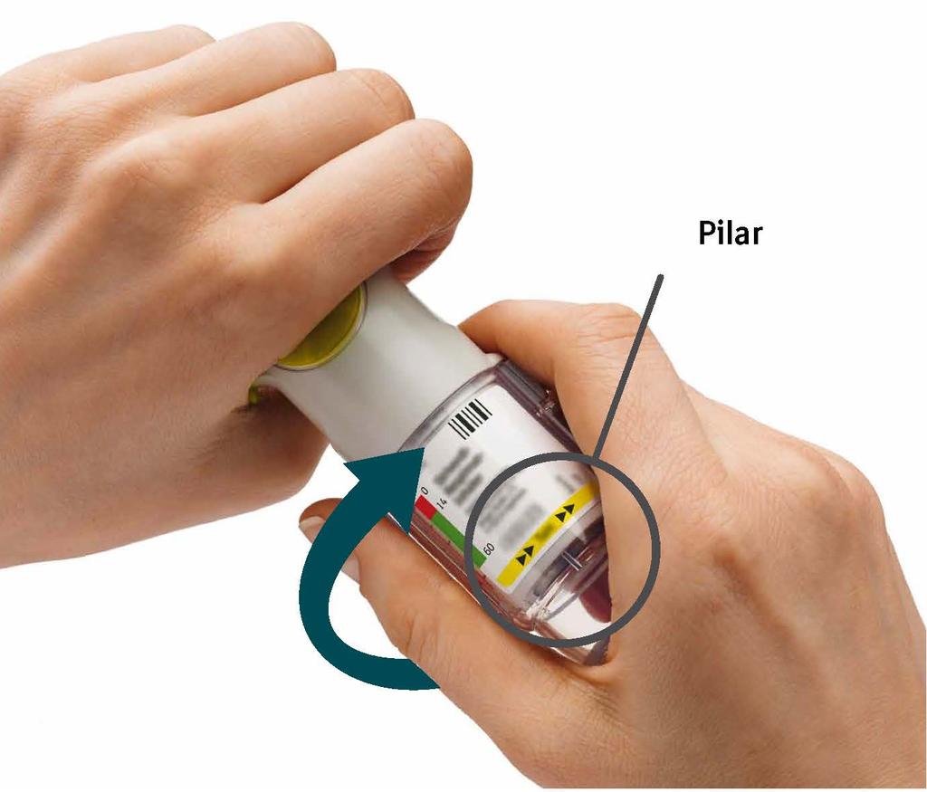Efter färdigställandet kommer din inhalator att kunna leverera 60 puffar (30 doser).