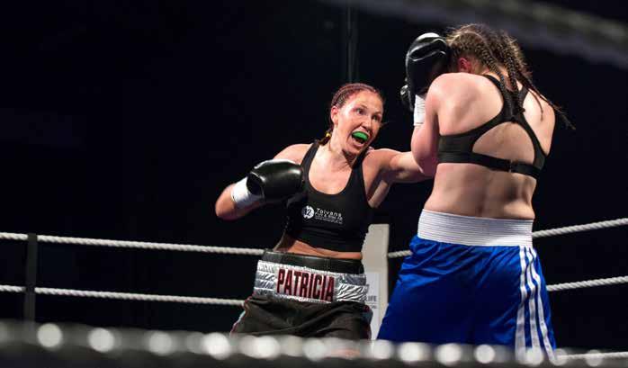 PROFFSKOLLEN Hemmamatchen årets höjdpunkt Fyra segrar på fyra matcher och Patricia Berghult är fortfarande obesegrad som proffs. Nu drömmer den förra Höllvikenboxaren om titelmatcher.