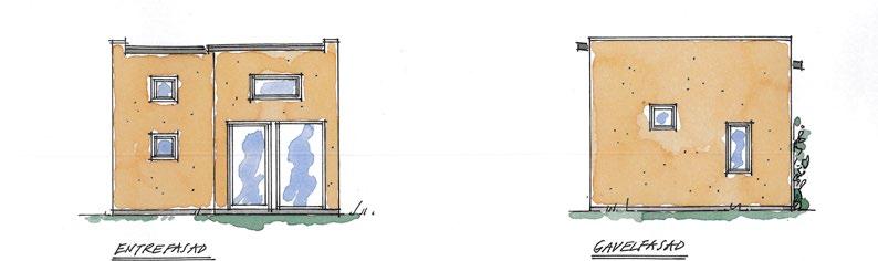 Attefall - litet loft Entrefasad Gavelfasad Fasad Gavelfasad 5330 mm B A 6 x 12 6 x 12 4490