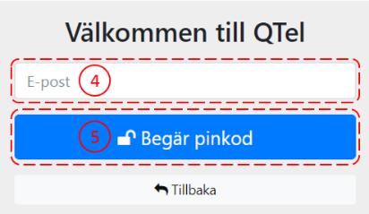 2. Logga in första gången. 1. Öppna webläsaren (Chrome rekommenderas) 2. Skriv in följande adress: https://login.qtel.se 3.